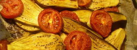 суп-пюре с запеченными баклажанами, помидорами и грибами. Шаг 3