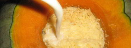 суп-пюре тыквенный с гренками и сыром. Шаг 6