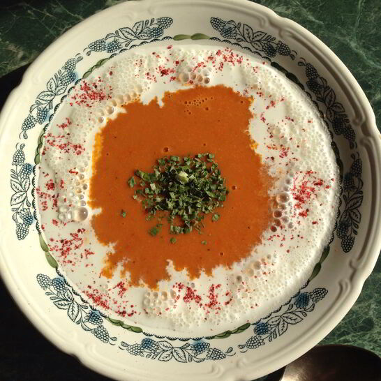 Рецепт воздушного супа-пюре из креветок