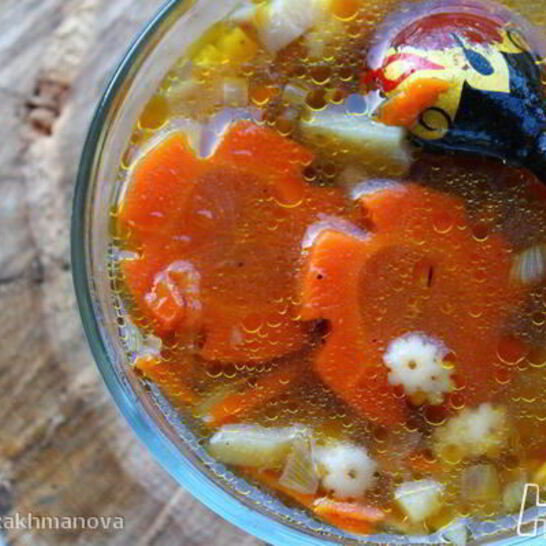 Рецепт супа с белыми грибами и пастой стеллине