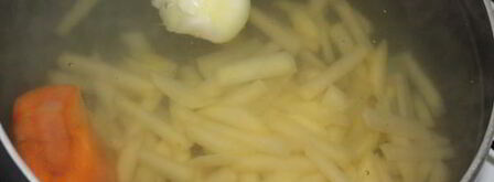 суп с белыми грибами и пастой стеллине. Шаг 4