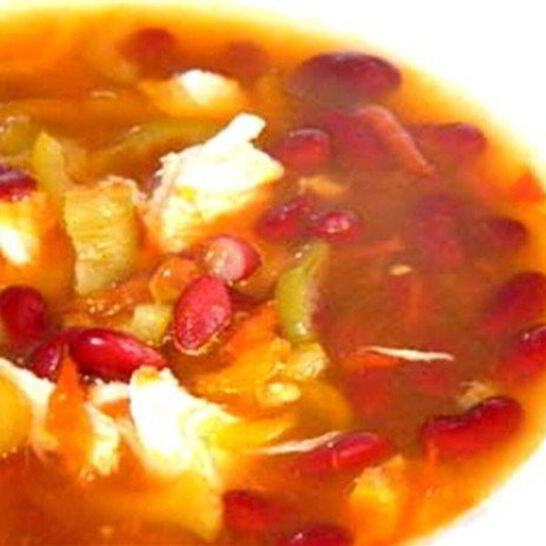 Рецепт супа с фасолью и курицей