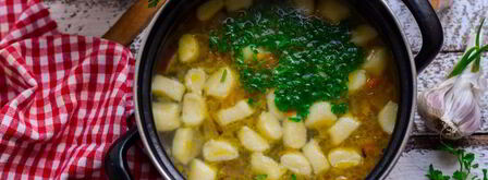 суп с картофельными клецками. Шаг 10