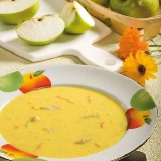 Рецепт супа с яблоками и карри