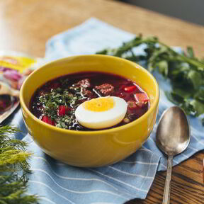 Суп с яйцом