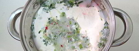 холодный свекольник с редисом. Шаг 9