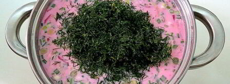 холодный свекольник с редисом. Шаг 10