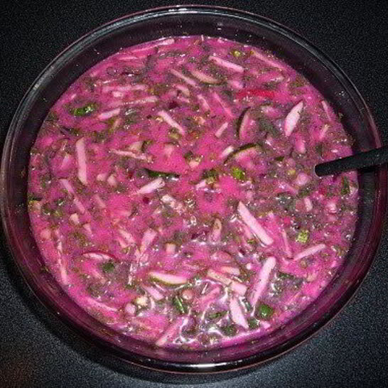 Рецепт холодного свекольника