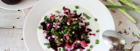 классический холодный свекольник на кефире. Шаг 9