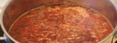 свекольник горячий с мясом. Шаг 5