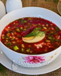 Свекольник из маринованной свеклы из банки