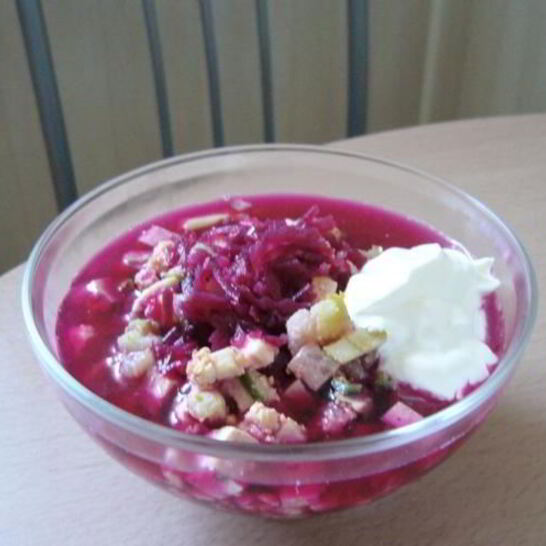 Рецепт свекольника из маринованной свеклы