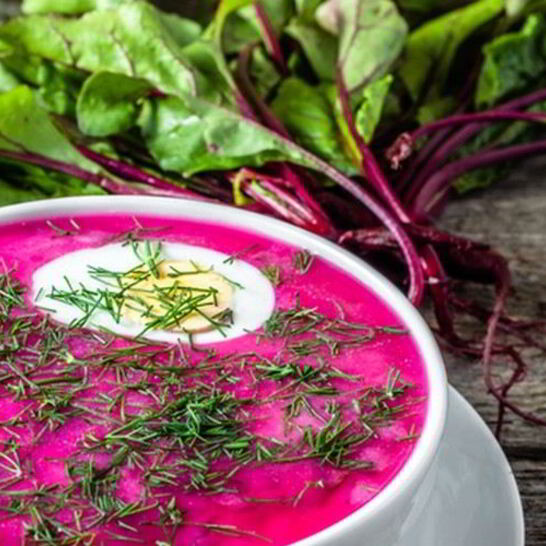 Рецепт свекольника на кефире с мясом и минеральной водой