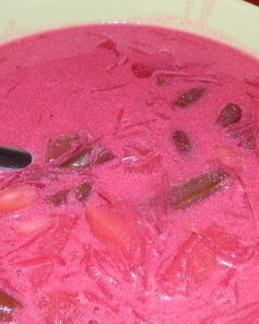 Свекольник с фасолью