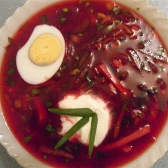 Рецепт свекольника с ветчиной