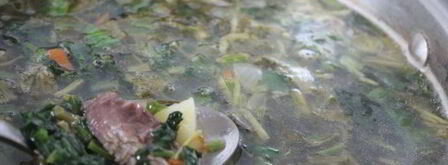 свекольный суп со щавелем и шпинатом. Шаг 8