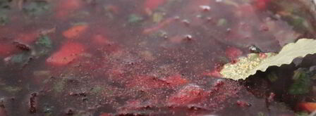 свекольный суп со щавелем и шпинатом. Шаг 9