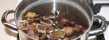 сливочно-сырный суп с грибами. Шаг 4