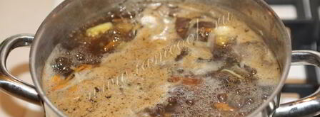 сливочно-сырный суп с грибами. Шаг 8