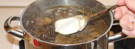 сливочно-сырный суп с грибами. Шаг 9