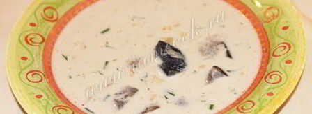 сливочно-сырный суп с грибами. Шаг 12