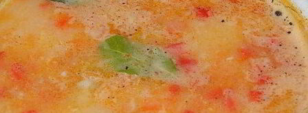 сырно-томатный суп на курином бульоне. Шаг 6