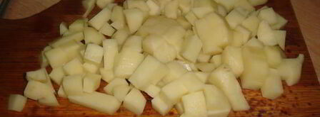 сырный суп по-французски с крутонами. Шаг 3