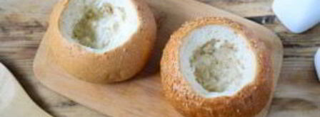 сырный суп с брокколи в булочках. Шаг 9