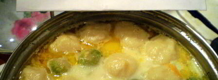 сырный суп с брюсельской капустой и клецками. Шаг 11
