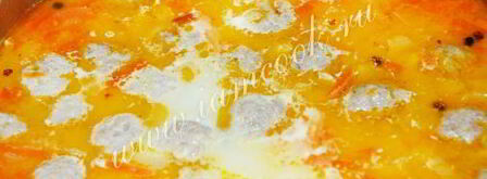 сырный суп с фрикадельками. Шаг 8