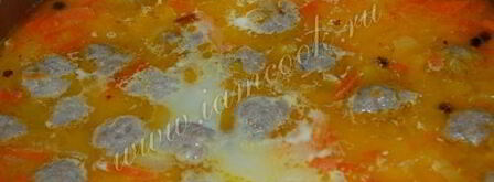 сырный суп с фрикадельками. Шаг 10