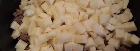 сырный суп с капустой и фаршем. Шаг 5