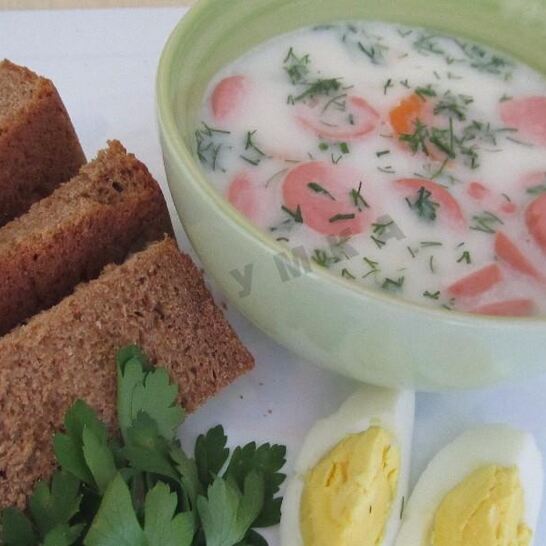 Рецепт сырного супа с колбасой и плавленным сыром