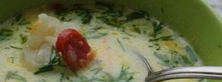 сырный суп с колбасой. Шаг 10