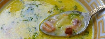 сырный суп с копченой курицей. Шаг 10