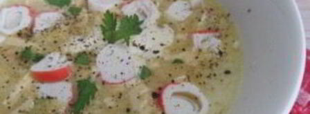 сырный суп с крабовыми палочками. Шаг 7