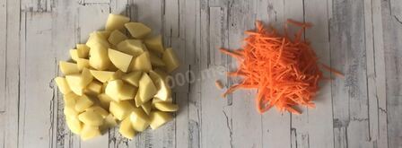 сырный суп с креветками. Шаг 3