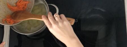 сырный суп с креветками. Шаг 8