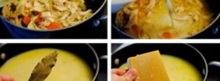 сырный суп с курицей и рисом. Шаг 5