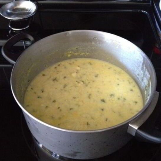 Рецепт сырного супа с курицей