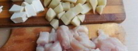 сырный суп с мясом. Шаг 4