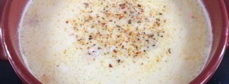 сырный суп с семгой и креветками. Шаг 10