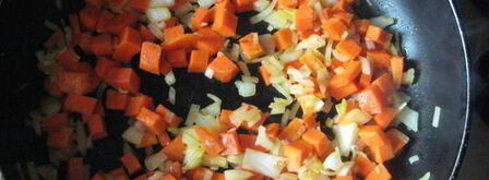 сырный суп с соевым мясом. Шаг 3