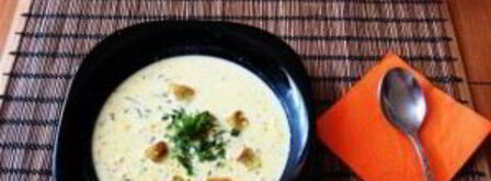 сырный суп тануки. Шаг 5