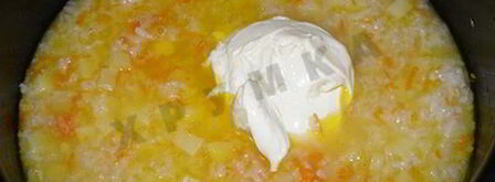 сырный суп в мультиварке. Шаг 11