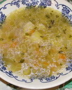 Рыбный суп уха из головы толстолобика