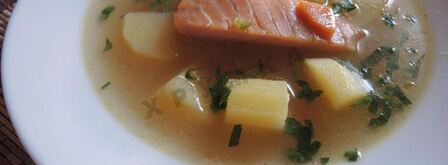 рыбный суп уха из красной рыбы. Шаг 11