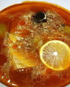 Уха из семги с томатной пастой