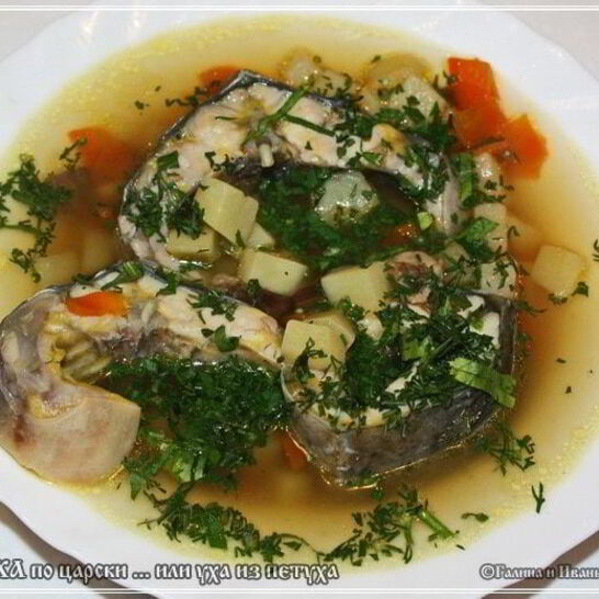 Рецепт ухи по-царски из петуха