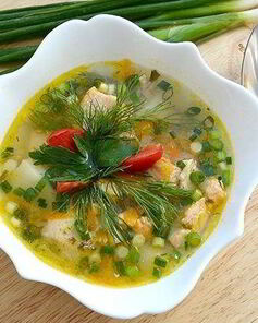 Уха с пшеном